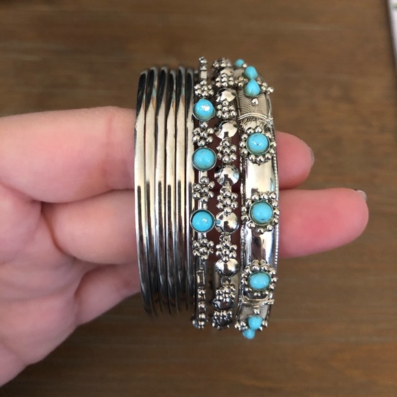 Turquoise bracelet set - Picture 2 of 5